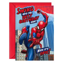 Load image into Gallery viewer, Spider-Man Birthday Card & Envelope The Book Nook