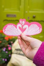 Load image into Gallery viewer, Kissing Swans Greeting Card The Book Nook