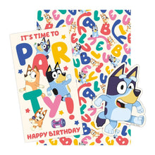 Load image into Gallery viewer, Bluey 1 Sheet, 1 Tag, 1 Card Pack