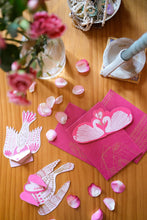 Load image into Gallery viewer, Kissing Swans Greeting Card The Book Nook