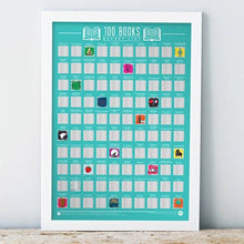 Load image into Gallery viewer, 100 Books Bucket List Poster The Book Nook