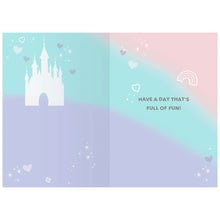 Load image into Gallery viewer, Disney Princesses Birthday Card & Envelope with Age Stickers The Book Nook