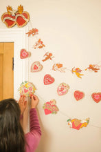 Load image into Gallery viewer, Hearts Sewn Garland The Book Nook