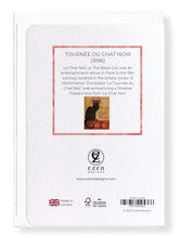 Cargar imagen en el visor de la galería, TOURNÉE DU CHAT NOIR (1896): Painting Greeting Card