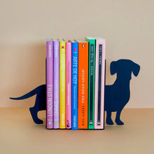 Charger l'image dans la galerie, Dachshund (Teckel) Black Metal Bookends The Book Nook
