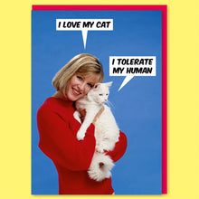 Load image into Gallery viewer, I love my cat funny greeting card The Book Nook