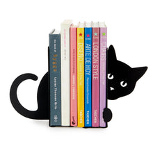 Load image into Gallery viewer, Hidden Cat Black Metal Bookends The Book Nook