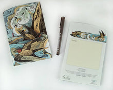 Load image into Gallery viewer, Cornish Swallows Concertina Card With Envelope The Book Nook