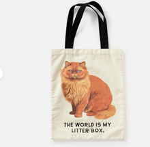 Cargar imagen en el visor de la galería, Moody Cats Canvas Tote by Galison