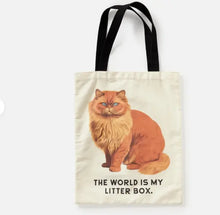 Cargar imagen en el visor de la galería, Moody Cats Canvas Tote by Galison The Book Nook