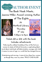 Charger l'image dans la galerie, Ticket: The Book Nook Meets... Joanna Miller Award Winning Author of The Eights: A captivating debut novel about sisterhood, self-determination, courage
