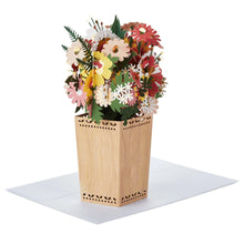 Load image into Gallery viewer, 3D Pop Up Flowers & Vase Paper Wonder Greeting Card & Envelope The Book Nook