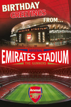 Cargar imagen en el visor de la galería, Arsenal FC Football Club Emirates Stadium Pop-up Birthday Card The Book Nook