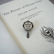 Charger l'image dans la galerie, The Picture of Dorian Gray Enamel Pin Badge - Gothic Mirror The Book Nook