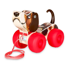 Load image into Gallery viewer, Fisher Price  Little Snoopy Pull Along Dog
