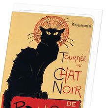 Load image into Gallery viewer, TOURNÉE DU CHAT NOIR (1896): Painting Greeting Card
