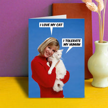 Cargar imagen en el visor de la galería, I love my cat funny greeting card
