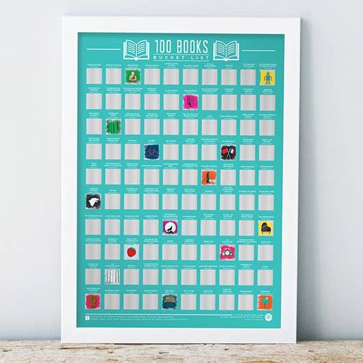 100 Books Bucket List Poster