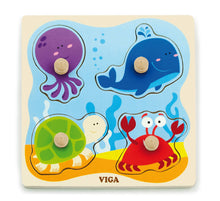 Load image into Gallery viewer, Viga Flat Wooden Knob Puzzles - Various
