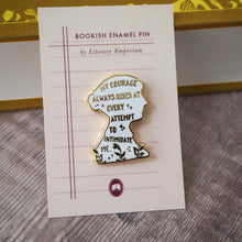 Load image into Gallery viewer, Pride &amp; Prejudice Jane Austen Book Lover Enamel Pin Badge
