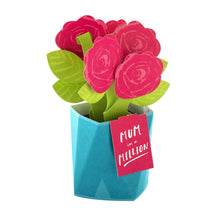 Load image into Gallery viewer, Recyclable Mother's Day Card for Mum - Pop-up Flowers Design The Book Nook
