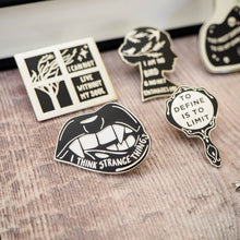Load image into Gallery viewer, The Picture of Dorian Gray Enamel Pin Badge - Gothic Mirror
