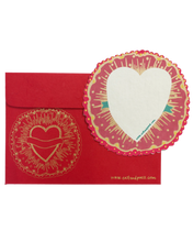 Load image into Gallery viewer, Ribbon Heart Greeting Card The Book Nook
