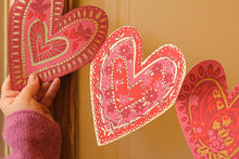 Load image into Gallery viewer, Hearts Concertina Garland
