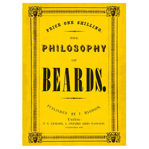 THE PHILOSOPHY OF BEARDS Blank Card-5015278312361