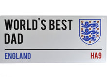 Charger l'image dans la galerie, England FA World's Best Dad Light Street Sign
