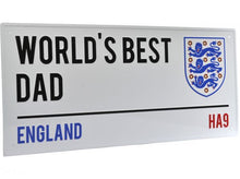 Charger l'image dans la galerie, England FA World's Best Dad Light Street Sign
