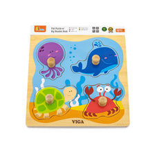 Load image into Gallery viewer, Viga Flat Wooden Knob Puzzles - Various
