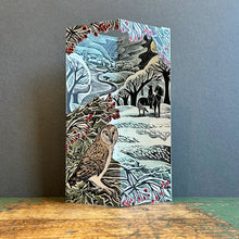 Charger l'image dans la galerie, Owl Flight by Angela Harding Concertina Blank Greeting Card with Envelope

