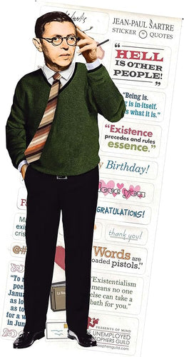 Quotable Notables Blank Note Card Jean Paul Sartre-0814229003472