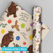 Load image into Gallery viewer, The Gruffalo 2 Sheets &amp; 2 Tags Wrapping Paper The Book Nook
