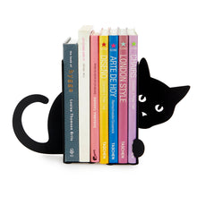 Load image into Gallery viewer, Hidden Cat Black Metal Bookends
