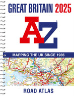 Great Britain A-Z Road Atlas 2025 (A4 Spiral)-9780008652944