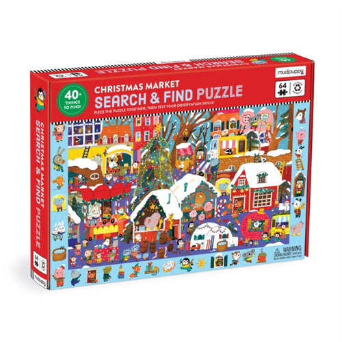 Christmas Market 64 Piece Search & Find Puzzle-9780735382367