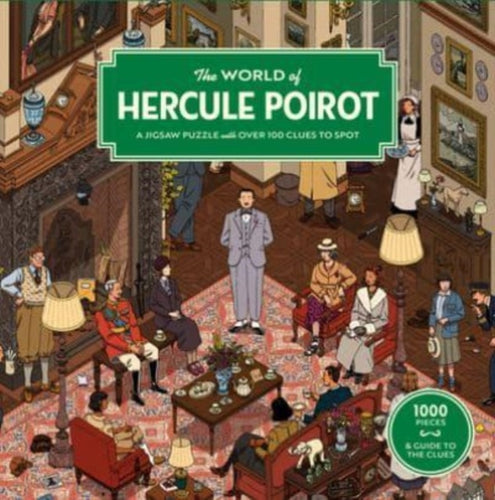 The World of Hercule Poirot : A 1000-piece jigsaw puzzle with over 100 clues to spot: The perfect family gift for fans of Agatha Christie-9781399608671