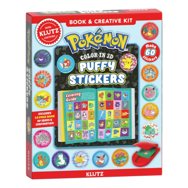 Pokemon Color-In 3D Puffy Stickers-9781546121985