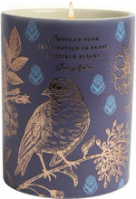 Load image into Gallery viewer, Jane Austen: Indulge Your Imagination Scented Candle (8.5 oz.) : [Dark Blue Bird] [Ceramic]-9781682986417
