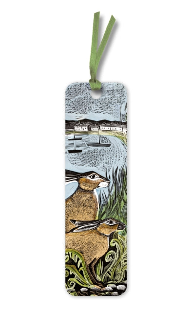 Angela Harding: Rathlin Hares Bookmark by Flame Tree Studio