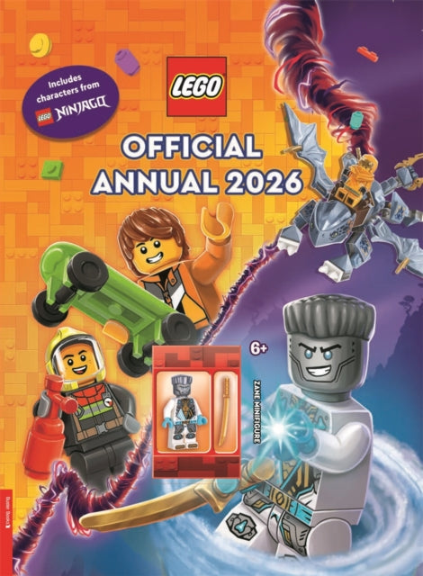 LEGO® Books. Official Annual 2026 (with Zane LEGO NINJAGO® minifigure)-9781837251100