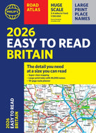 2026 Philip's Easy to Read Road Atlas of Britain : (A4 Paperback)-9781849077125