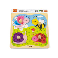 Load image into Gallery viewer, Viga Flat Wooden Knob Puzzles - Various
