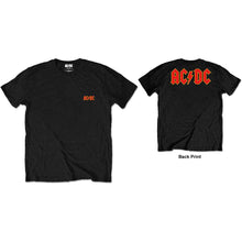Cargar imagen en el visor de la galería, ACDC Logo Licensed UNISEX  Black T-Shirt - Size XL by Rock Off
