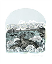 Cargar imagen en el visor de la galería, Seals at Bardsey Blank Greeting Card
