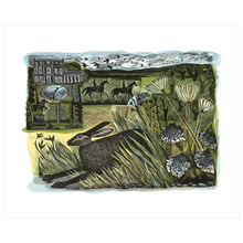 Cargar imagen en el visor de la galería, Newby Hare By Angela Harding Blank Card With Envelope
