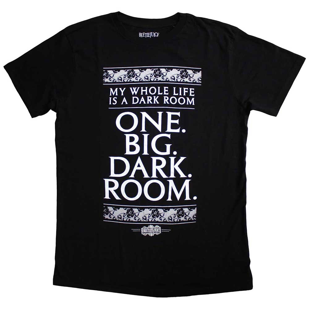 Beetlejuice Unisex Licensed T-Shirt  Dark Room (Black) (Small)