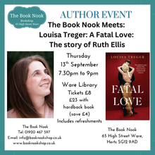 Cargar imagen en el visor de la galería, Ticket: The Book Nook Meets...Louisa Treger author of "A Fatal Love" 13/9/26 From £8 to £23 with Book (save £4)
